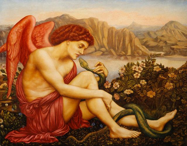 Evelyn de Morgan, "Angel with Serpent"