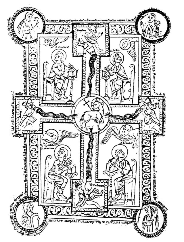 Image from a twelfth century breviary in the monastery of Zwiefalten, Germany.