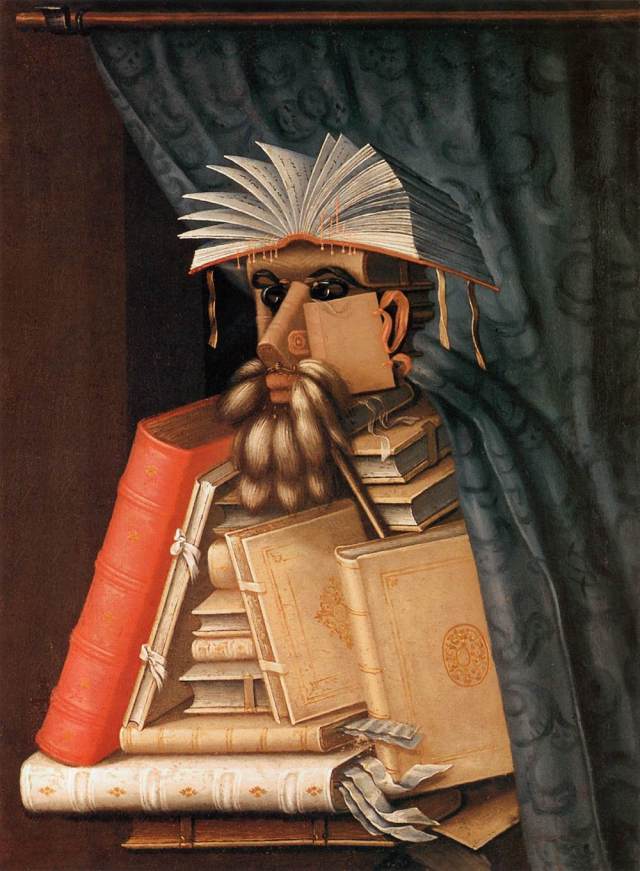 Giuseppe Arcimboldo, "The Librarian"