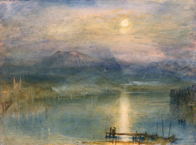J.M.W. Turner, “Moonlight on Lake Lucerne”
