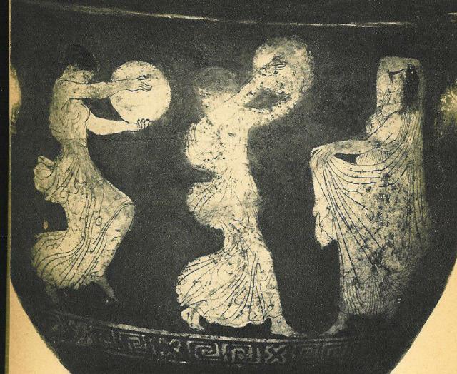 Bacchantes (Maenads) dancing