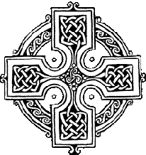 Celtic cross (Celtic art is said to have imitated vine)